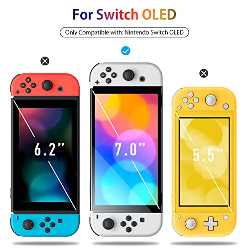 Daydayup [4 Pack] Daydayup Tempered Glass Screen Protector Compatible With Nintendo Switch Oled Model 2021 thumb #5