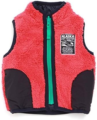 Amazon Co Jp Breeze ブリーズ ベビーボアリバーシブルベスト レッド 90cm 服 ファッション小物