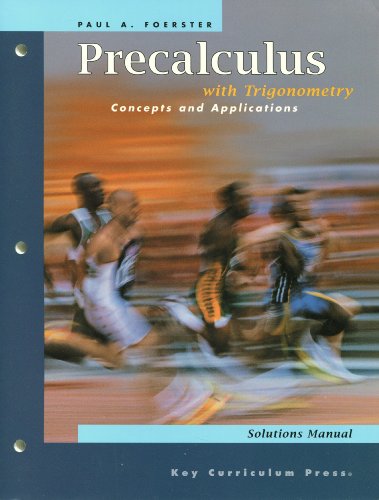 Precalculus with Trigonometry: Concepts and Applications