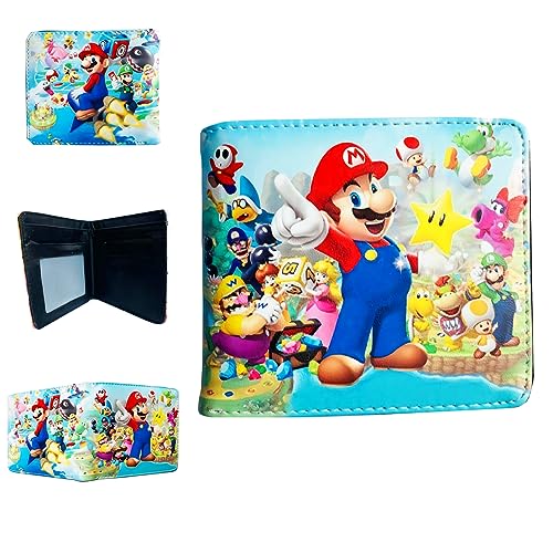 LuoHao Cartera de videojuegos de películas y televisión para fanáticos, mujeres y hombres, 5, dibujos animados