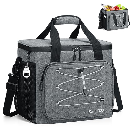 Soft Cooler Bag 35/45Can, Collapsible Cooler Insulated Leak Proof, Large Lunch Box for Men Women, Soft-Sided Cooler for Picnic, Grocery, Beach, Camping, Travel