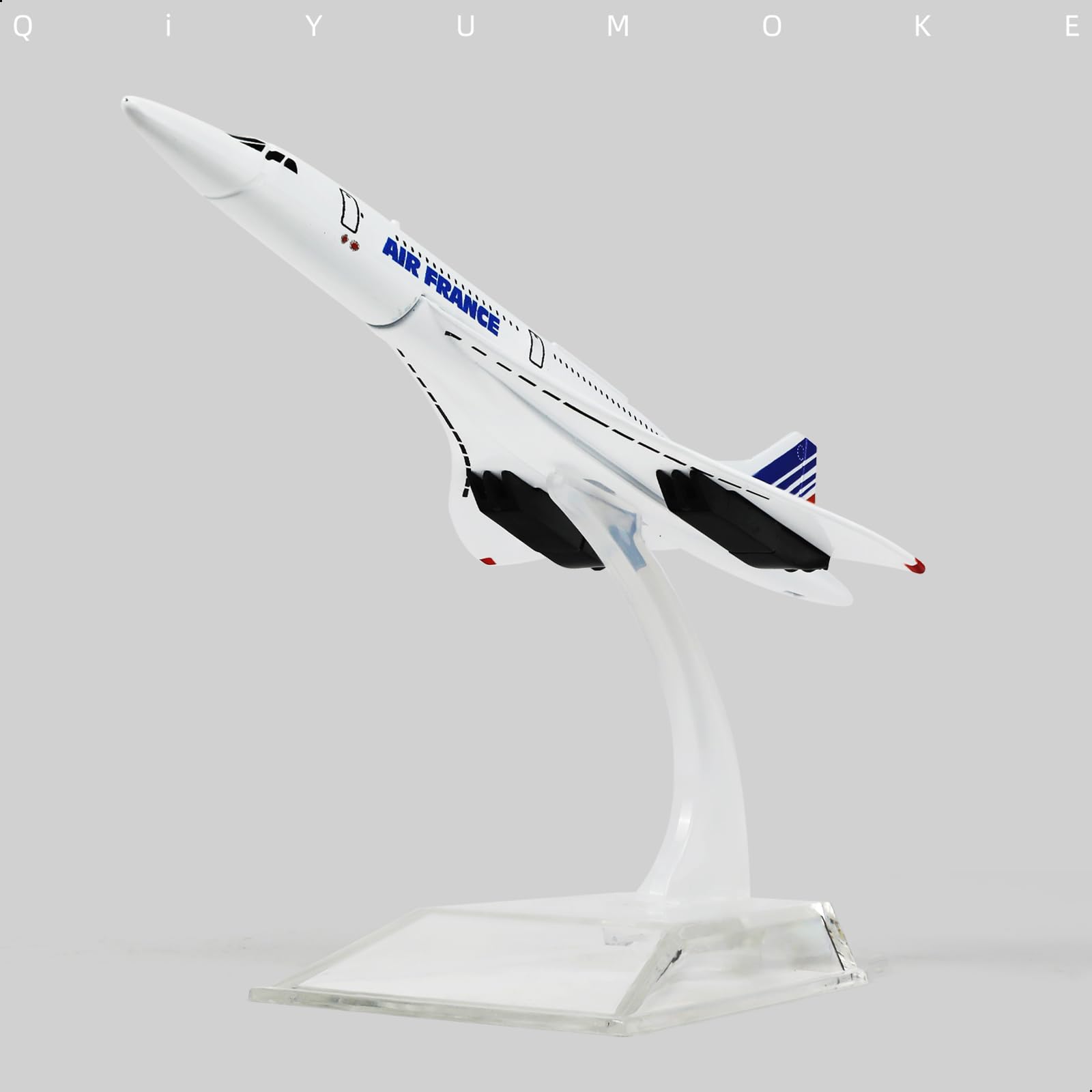 NUOTIE Concorde Air France Airplane Model Kit - Diecast Aircraft Model Display or Gift, 1/400 France Airways, 1/400 Concorde Air France - Image 4