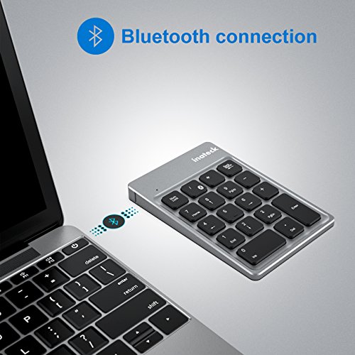 Inateck Rechargeable Bluetooth Wireless Numeric Keypad, Ultra Slim