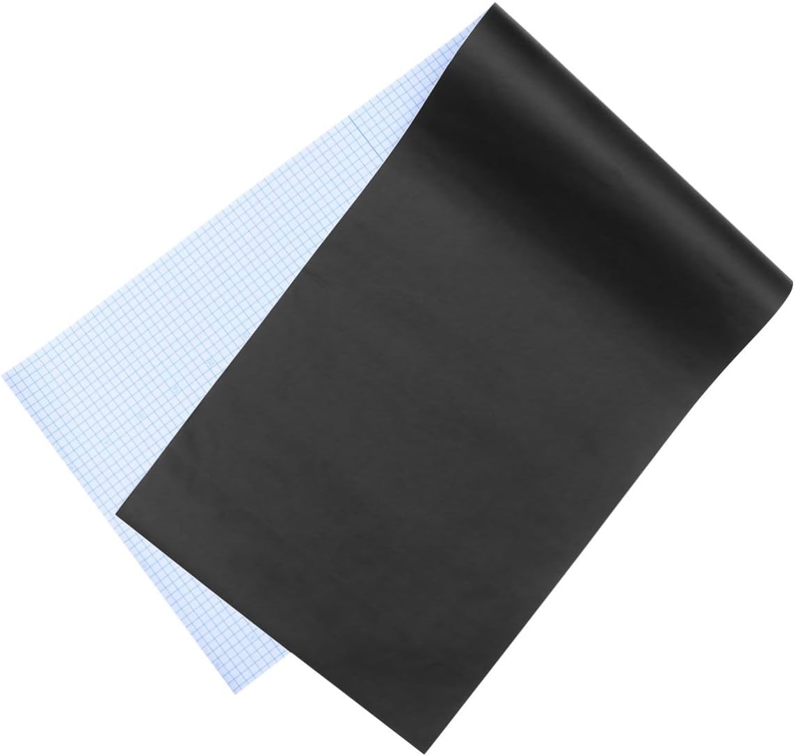 5pcs Reusable PVC Blackboard Wall Sticker with 5 Chalks Black