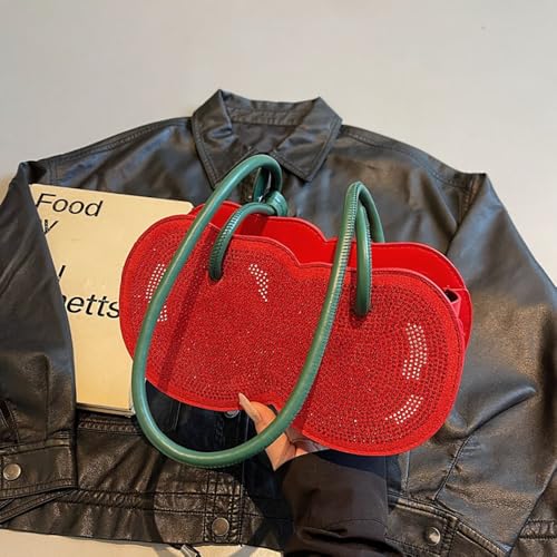 Aoekaff Cherry Shape Purse Shoulder Bag For Women,Fun Cute Unique Handbag Gifts2