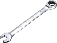 Vista 18 de uxcell Llave combinada de trinquete de 3/8 pulgada SAE de 72 dientes y 12 puntas, llave de caja terminal, herramientas de llave de Cr-V