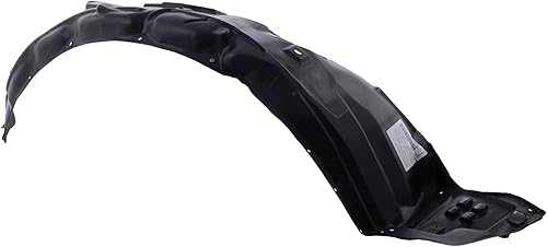 Miniatura 4 de CarPartsDepot Forro de guardabarros delantero para lado derecho del pasajero sin aislamiento de espuma interior protector contra salpicaduras