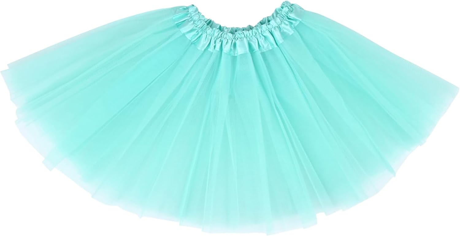 Kids Tutu Skirt for Toddler Girls 3-10 Years, 3 Layers Girls Tutu Skirt, Baby Ballet Dance Skirt for Party Costume