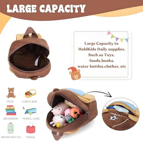 Image of Delicado Cute Small Toddler Kids Backpack Nursery Playschool School Picnic Travelling Bag for Baby Boy Girl Age 2-5 Years