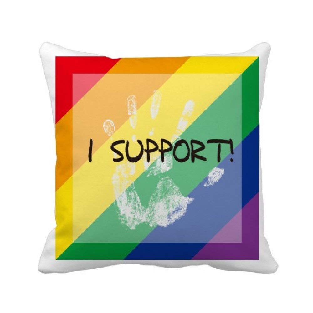 Housse de coussin LGBT arc-en-ciel idée cadeau pride originale