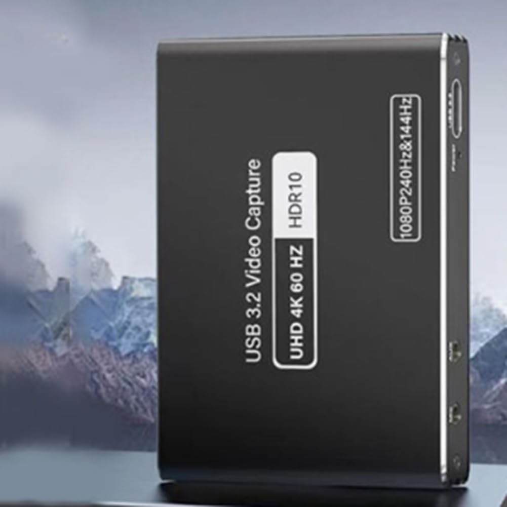 Tarjeta de Captura de Video Compatible con 4K 60 Fps 1080P 240 Fps, Omite HDCP, Cámara HDTV con Grabador de PC en USB 3.2
