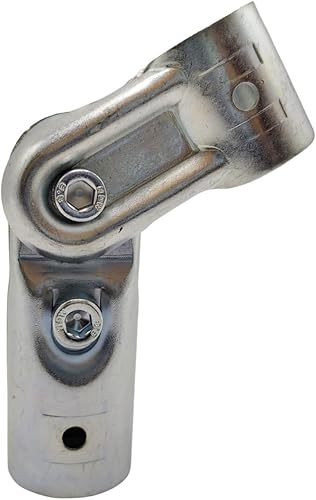 Miniatura 9 de 2 abrazaderas de tubo ajustables de 2 vías, aptas para tubos de acero de 1 pulgada (1.000 in) de diámetro exterior, abrazaderas de valla de