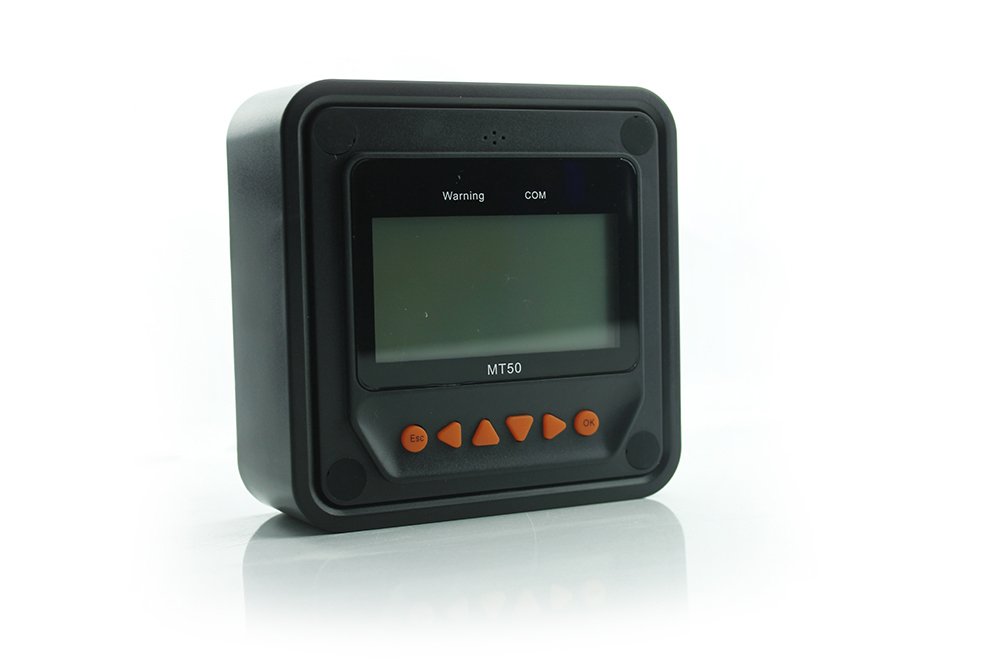 EPEVER Mppt Tracer 4210An 40A Auto Work 12V/24V Laderegler Charge Controller Lcd Display Commen Negative Erdung + Mt50 Mando A Distancia Con Pantalla Negro