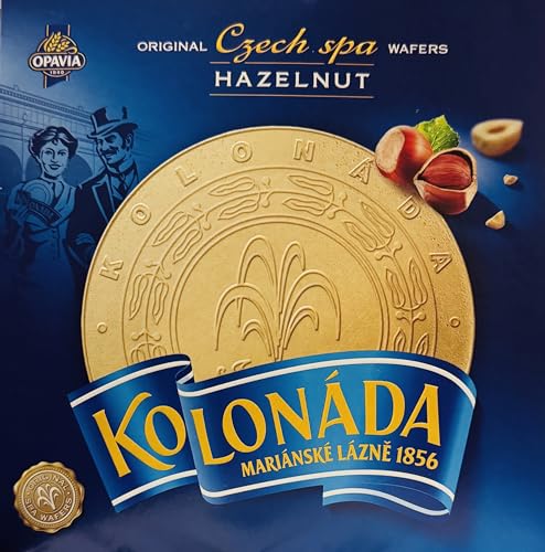 Opavia Tradicni lazenske oplatky Kolonada 175g Original Czech Spa Round Wafers with Nuts Filling (3-Pack)