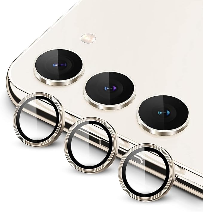 The Little Shop Camera Lens Protector For Samsung Galaxy S24 | Camera Lens Protector Tempered Glass Glossy Finish,Alloy Metal Camera Ring for Samsung Galaxy S24 (Gold) (B0D76MJYQ8) Amazon Price History, Amazon Price Tracker