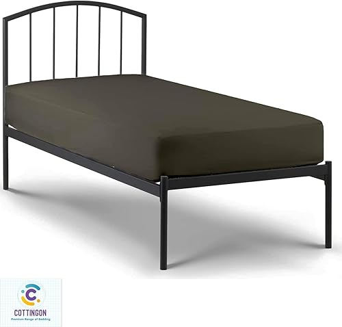 Miniatura 5 de Juego de sábanas para cuna de 33 x 75 pulgadas, juego de sábanas de algodón egipcio de 400 hilos (4 piezas) sábanas de colchón de tamaño cuna para