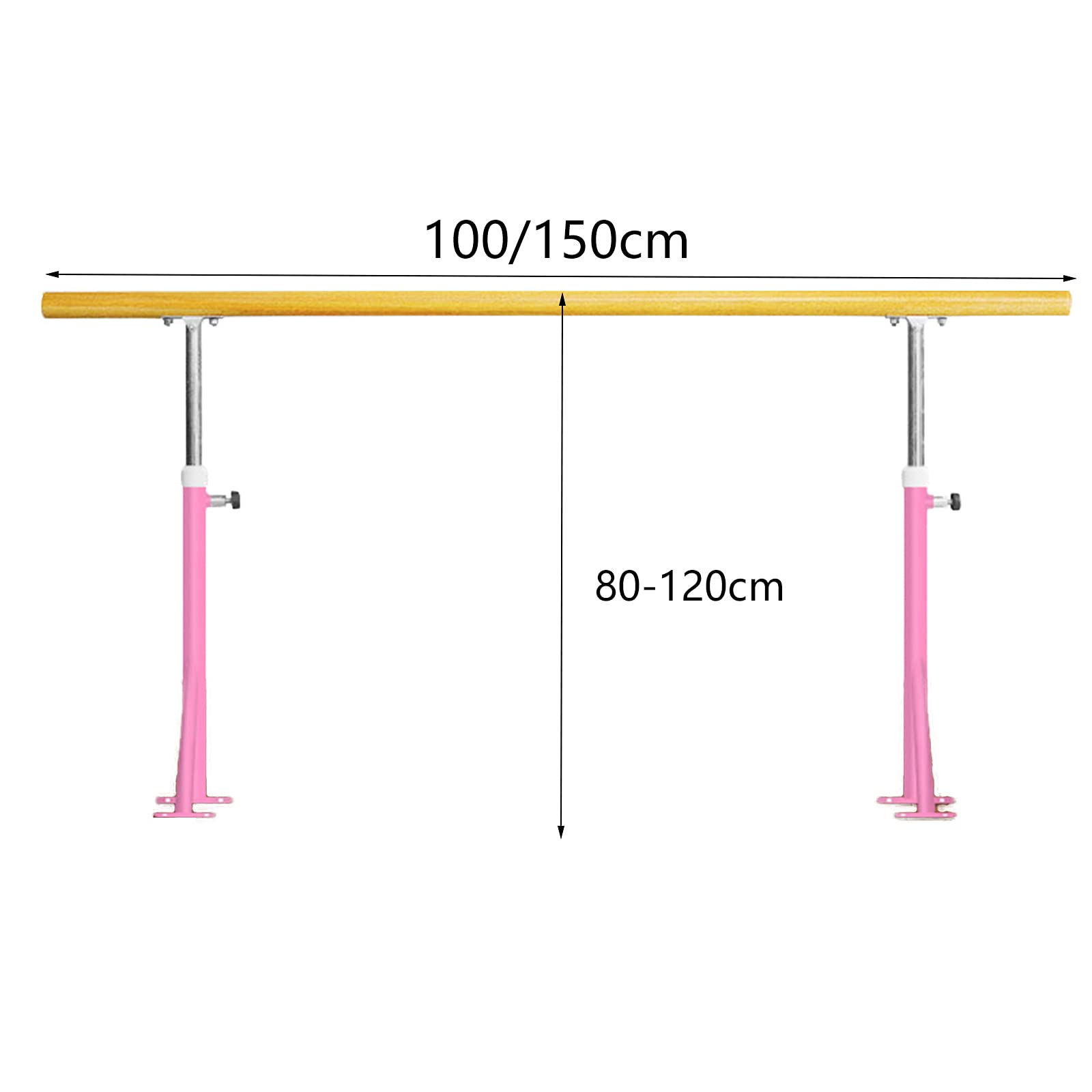 カカオ様リクエスト出品やっぱりバレエバーは60mm スタンド4脚送料無料❣️ 港区引き取り限定 バレエレッスンバー ¥24800