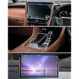 ruiya 【3点セット】 2023新型 トヨタ アルファード/ヴェルファイア 40系 保護フィルム 専用 14インチ ナビ(強化ガラス)+シフトパネル+後席ディスプレイ フィルム 保護フィルム 新型アルファードのすべて アクセサリー パーツ 9H キズ防止 汚れ防止 極薄 高感度タッチ 自己吸着 貼付簡単