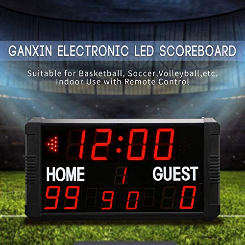 Gan Xin Led Portable Tabletop Scoreboard Professional 14/24 Seconds Shot Scoreboard Electronic Digital For Basketball , Baseball/ Football/ Tennis #TOP7