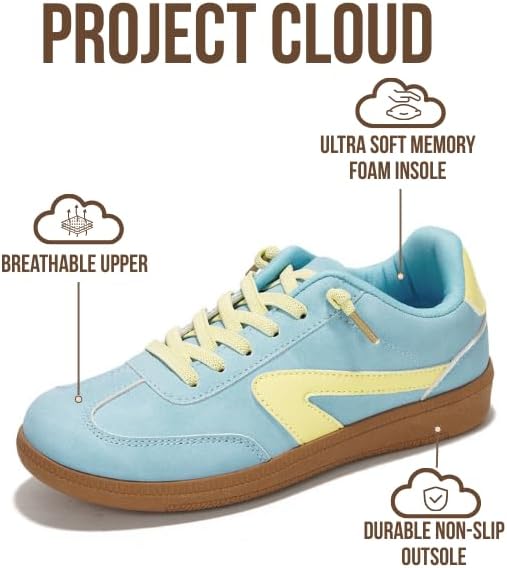 Project Cloud Kids Shoes for Girls & Boys - Non-Slip Memory Foam Girls Shoes - Lightweight Lace-Up Boys Fashion Sneakers Trendy (Little Irita) - Image 3