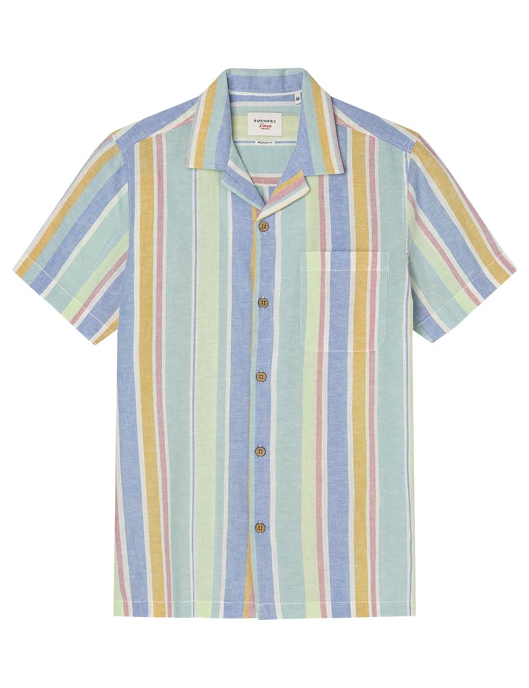 SPRINGFIELD Camisa Reconsider Lino de Rayas Hombre