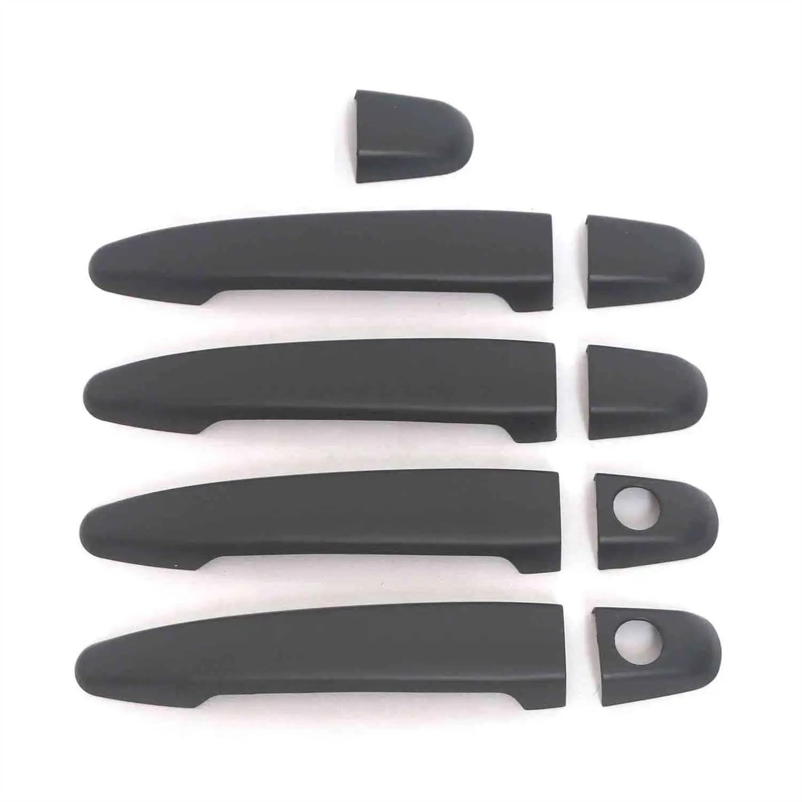 Csspdm Matte Black Abs Chrome Carbon Fiber Black Door Handle Cover Trim Sticker For Toyota For Camry Xv40 2006-2011 Car Accessories(Matte Black)