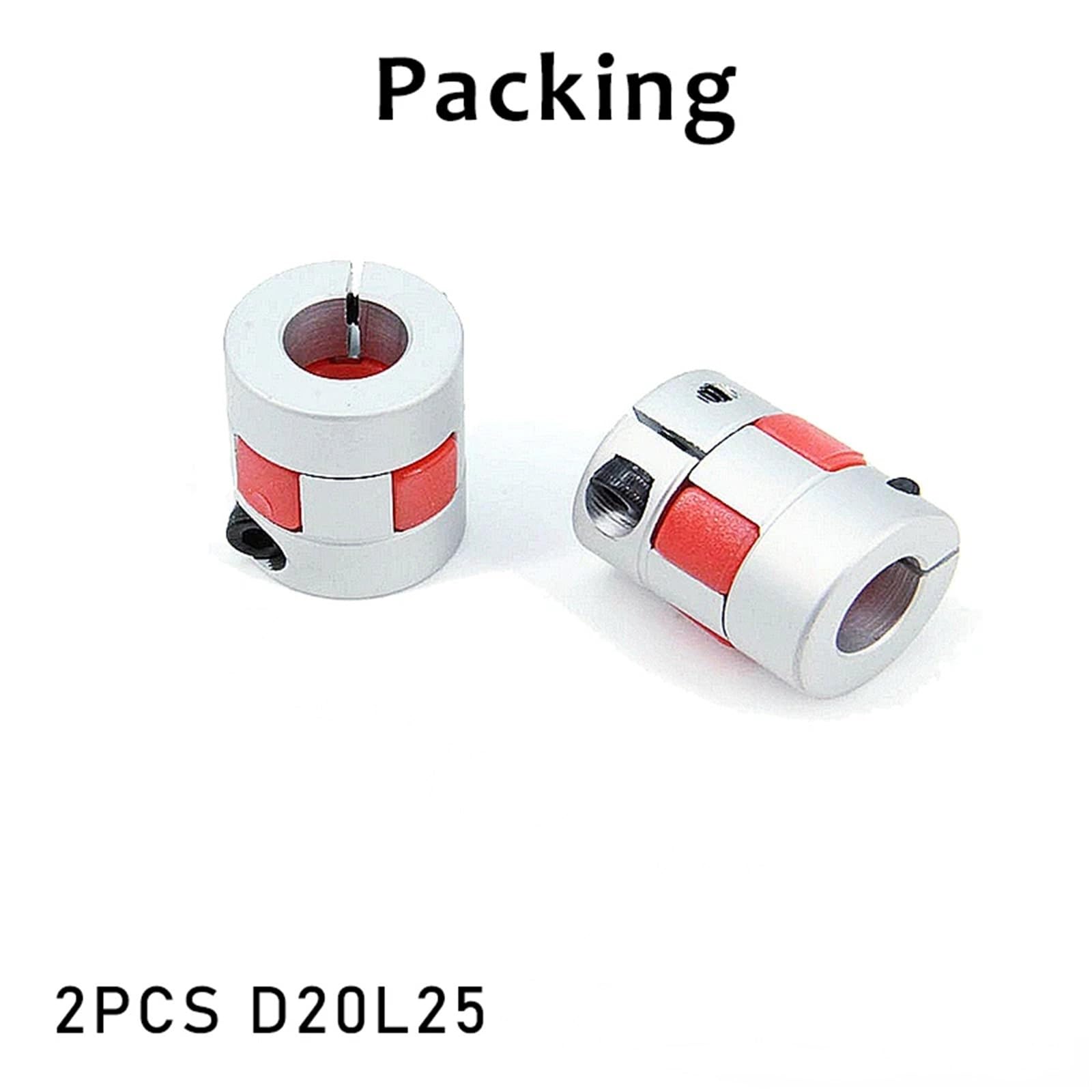 Acoplamiento de eje flexible de aluminio D25L30 for motor (2 unidades)(5x6)