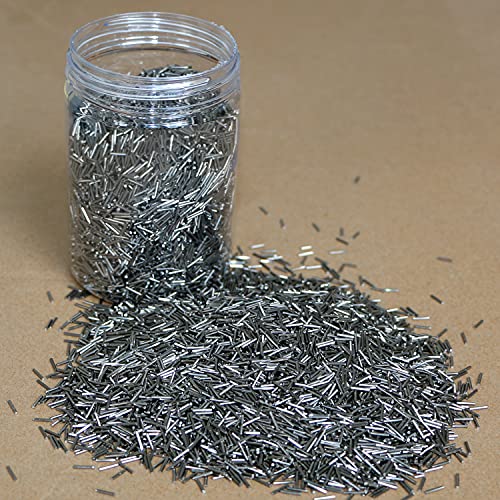 2.5 lb Stainless Steel Tumbling Media Pins,0.039 Inch Diameter, 0.255 Inch Length