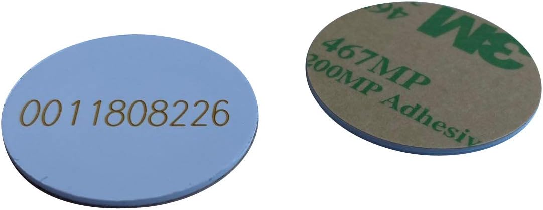 125 khz RFID Sticker,PVC Material 1mm Thick id Coin Key fobs (Pack of 10)