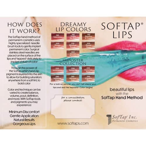 Permanent Makeup Brochure with Information about PMU for Eyeliner Hand Method by SofTap (Eye)