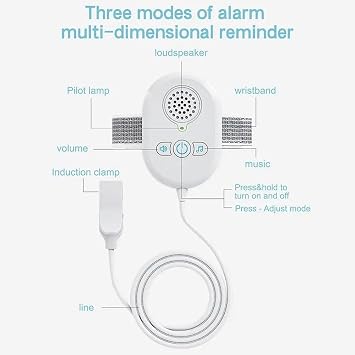 Children Pee Alarm Bedwetting Sensor for Children Pee Alarm Bedwetting Monitor Sensor with Sound & Vibration Alerts
