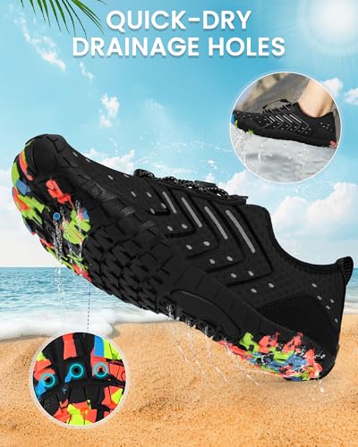 Water Shoes for Women Men Quick-Dry Barefoot Shoes Breathable Aqua Socks for Swim Beach River Pool Lake Hiking Surfing Kayaking3