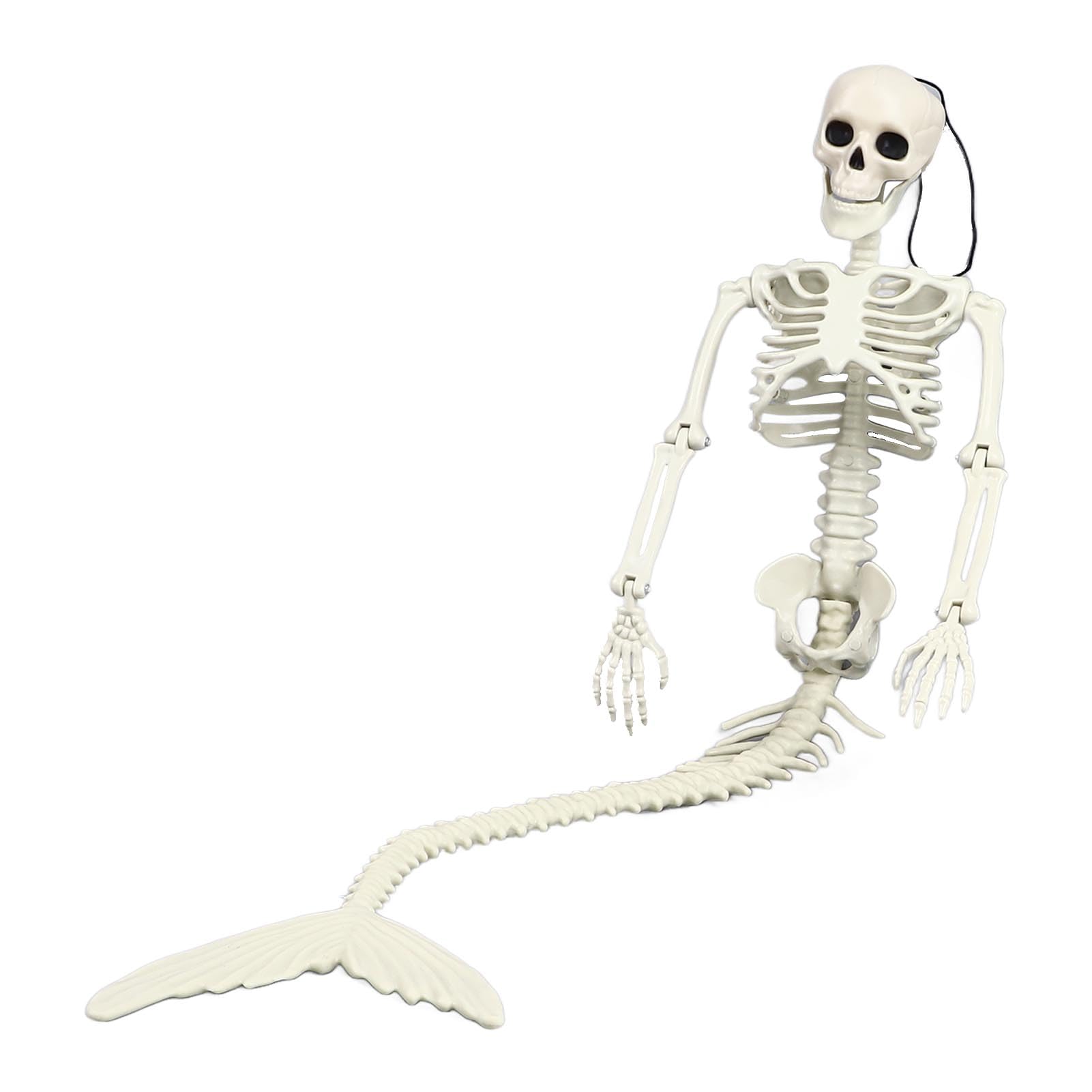 Aoresac Scheletro a grandezza naturale, decorazioni per esterni di Halloween, giunti mobili mobili, realistici scheletro a tutto il corpo, materiale plastico di alta qualità, robusto per patio, feste