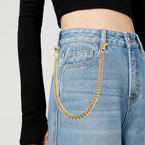 Image of Pants Wallet Chain for Men Women Boy Girl,Heavy Duty Pocket Chain Metal Wallet Keychain Jean Punk