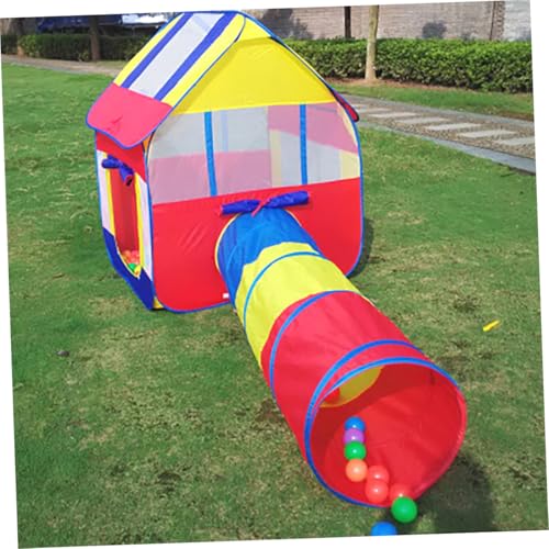 Tunnel de ramper pliable 46x180 cm GALPADA en tissu multicolore