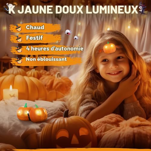Lampes frontales d'halloween