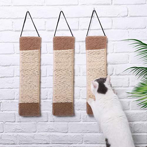 Balacoo Cat Scratch Pad – Almofada de raspagem para gatos de sisal para moer garras de brinquedo par
