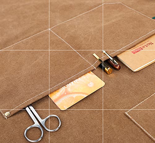 Tablier de travail en toile imperméable réglable avec poches outils - 6