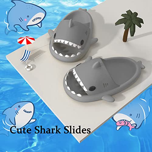sharllen Shark Sandals Slides for Women Men Cute Novelty Cartoon Anti-Slip Open Toe Slides Summer Lightweight Shark Sandals2