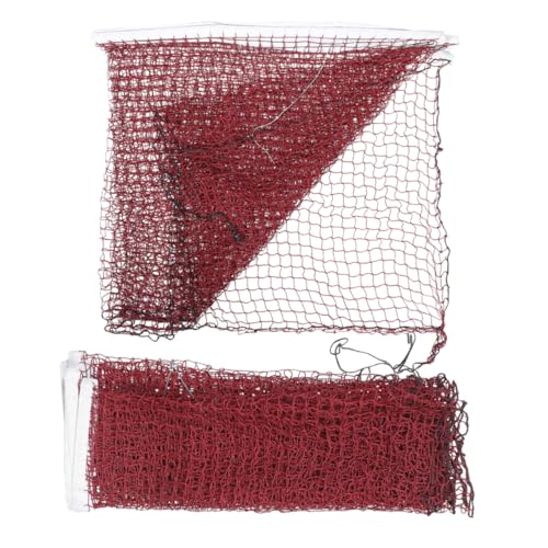 GANAZONO 2pcs Set Badminton Net Volleyball Net Sports Net Folding Net Tennis Net Volleyball Tool Net Badminton Replacement Net Polypropylene Red