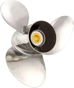 Solas New Saturn 3-Blade Stainless Steel Propeller - 11.13" Diameter X 14" Pitch For Mercury Outboards - View #8
