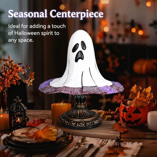 Lámpara de cristal de calabaza tallada y sombrero de bruja 6