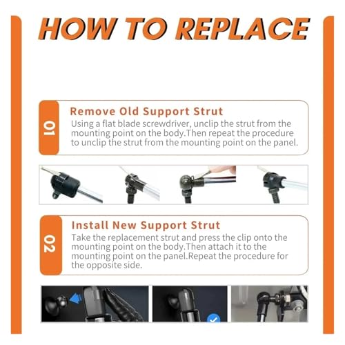 Supports levage capot Suzuki Vitara 1998-2005 sans effort - 3