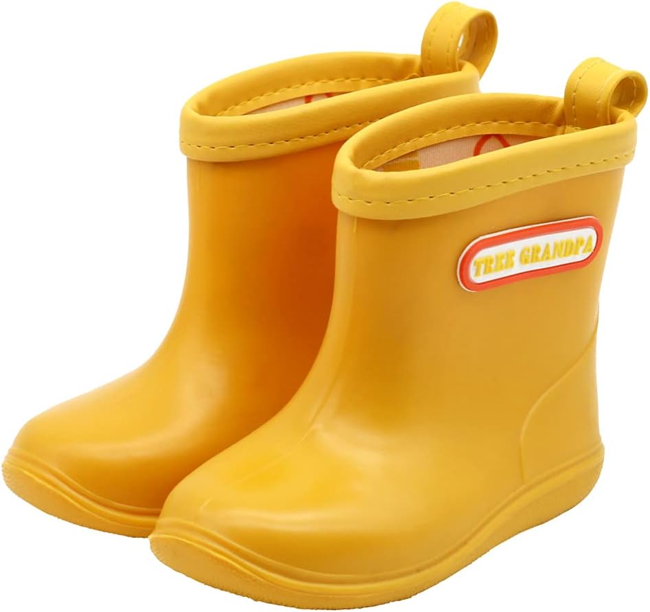 Babys Rain Boots Children Waterproof Shoes for Boys Girls(6 Toddler)