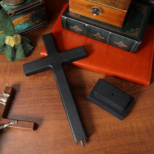 Cruz de madera maciza como regalo cristiano de bautizo y comunión 6