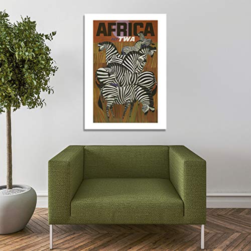 Impression Giclée Fly TWA Africa grand modèle mat pour art mural premium
