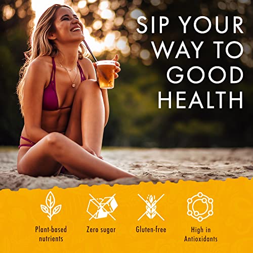 Image of Hawaiian Natural Tea Organic Mango Peach Green & Black Tea Bags, 60 Count | USDA Organic - 100% Plastic-Free - Perfect Hot or Iced - Low Caffeine - Non-GMO, Gluten-Free, Keto, Vegan, Kosher