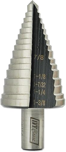 IVY Classic 09014 Broca de paso para electricista de 5 agujeros, 78" - 1-38", 1tarjeta