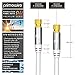 CSL - 3m SAT Kabel 8k 4k HDTV 135dB - Premium SAT Koaxialkabel Satellitenkabel F Stecker - TV HDTV Radio DVB-T DVB-C DVB-S DVB-S2 - Abschirmmaß 135db 75 Ohm - hochdichte 4-Fach Schirmung - weiß