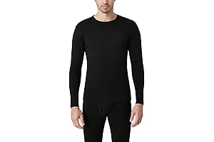 Merino Wool Long Underwear Base Layer Thermal Shirt for Men